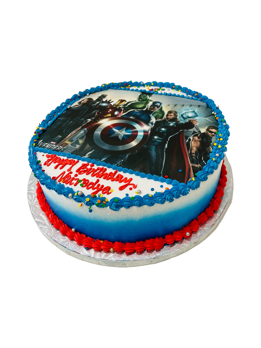 Avengers Photo Cake