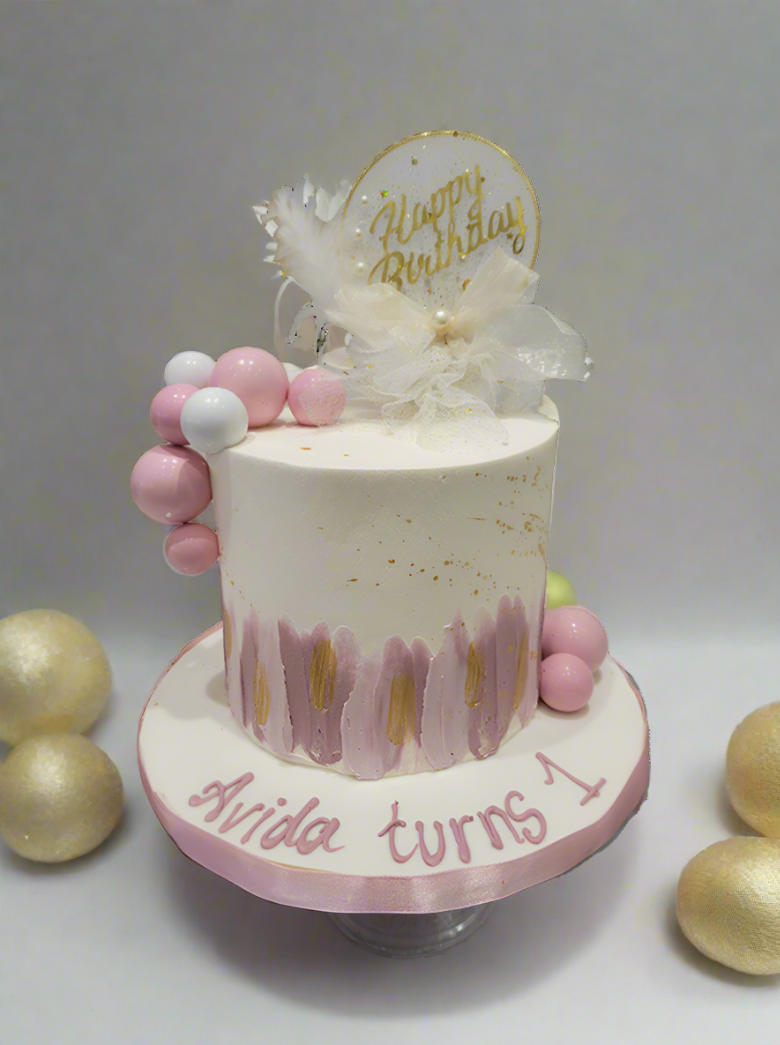 Avida Cream Birthday Cake