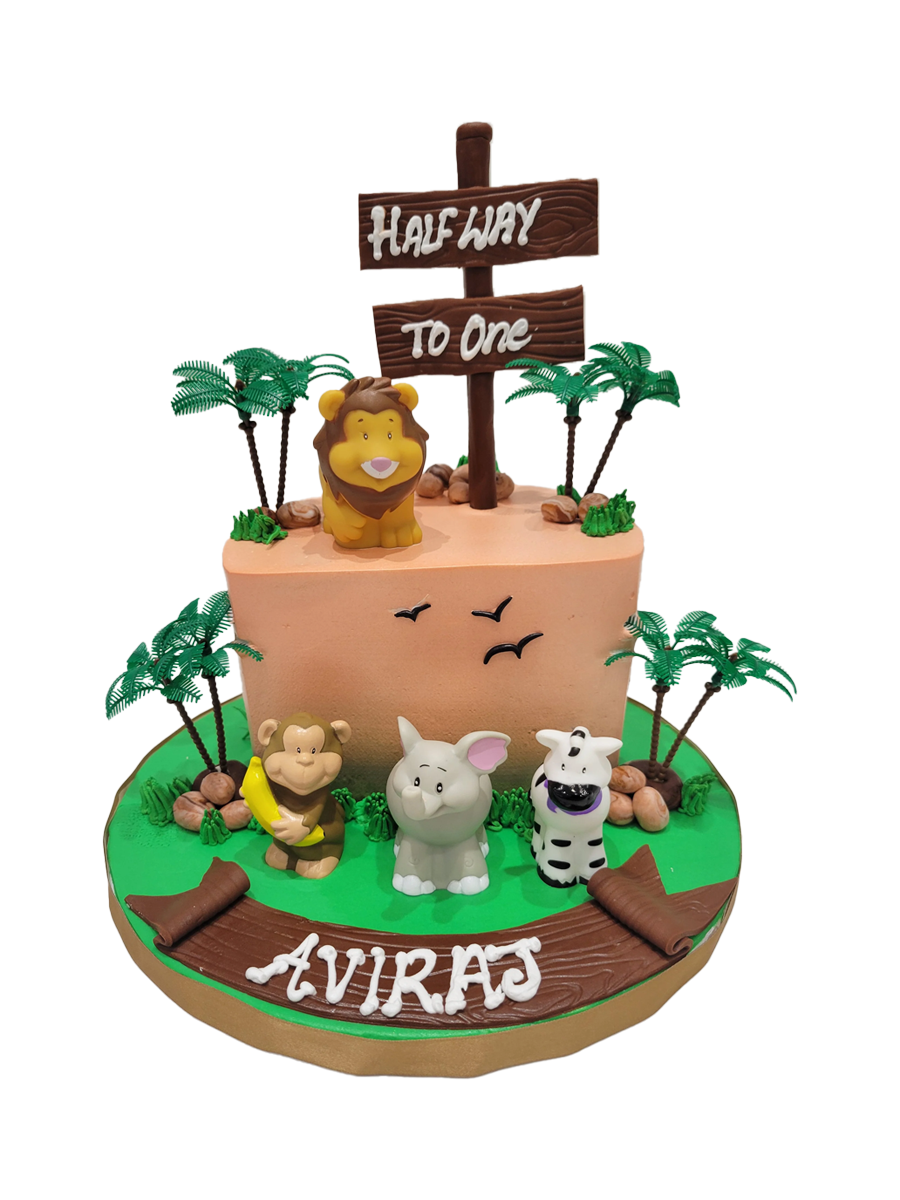 Aviraj Half Birthday Cream Cake