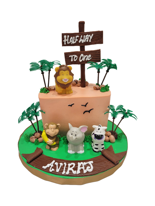 Aviraj Half Birthday Cream Cake