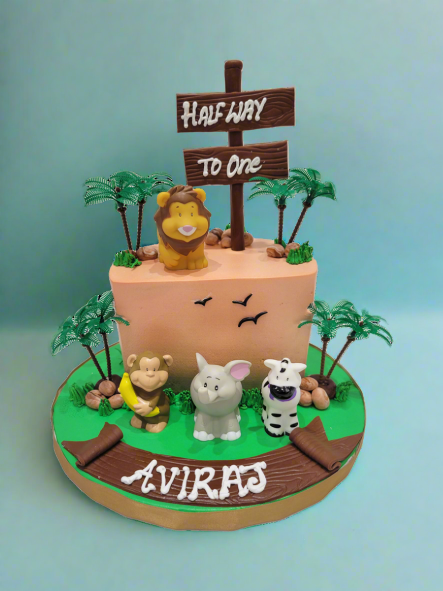 Aviraj Half Birthday Cream Cake