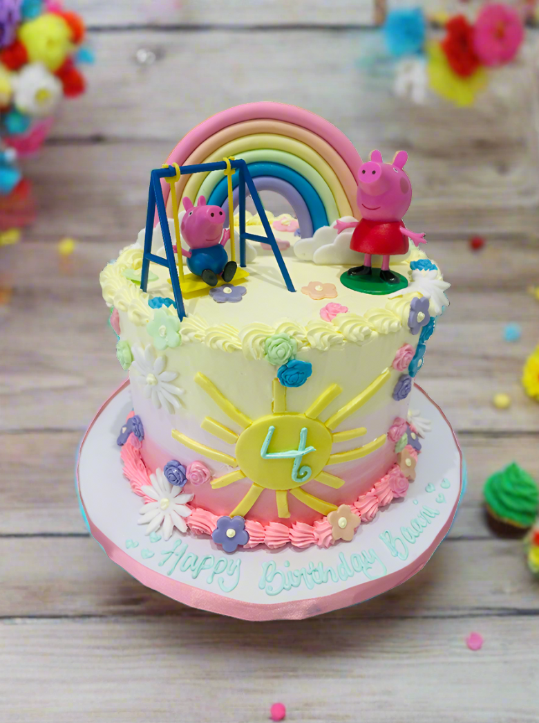 Baani Peppa Pig Birthday Cake