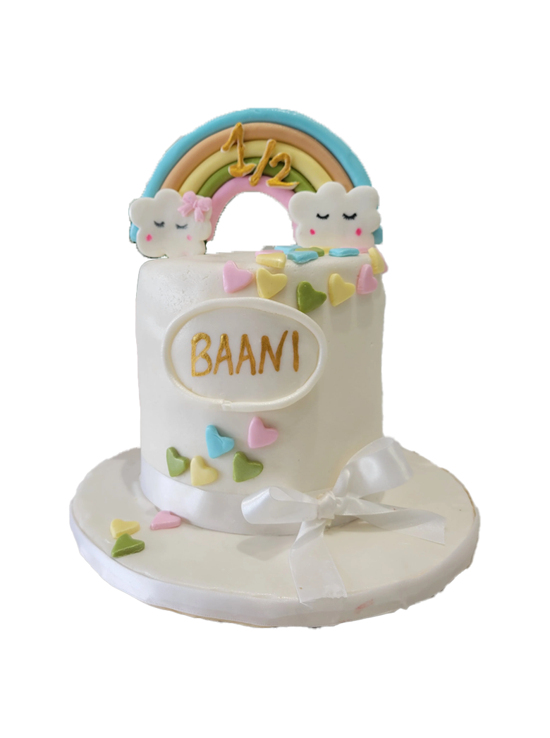 Baani Rainbow Fondant Cake