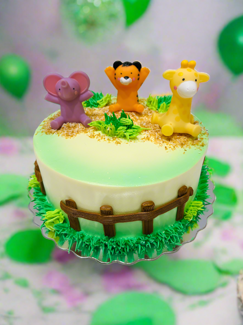 Baby Animals Jungle Cake