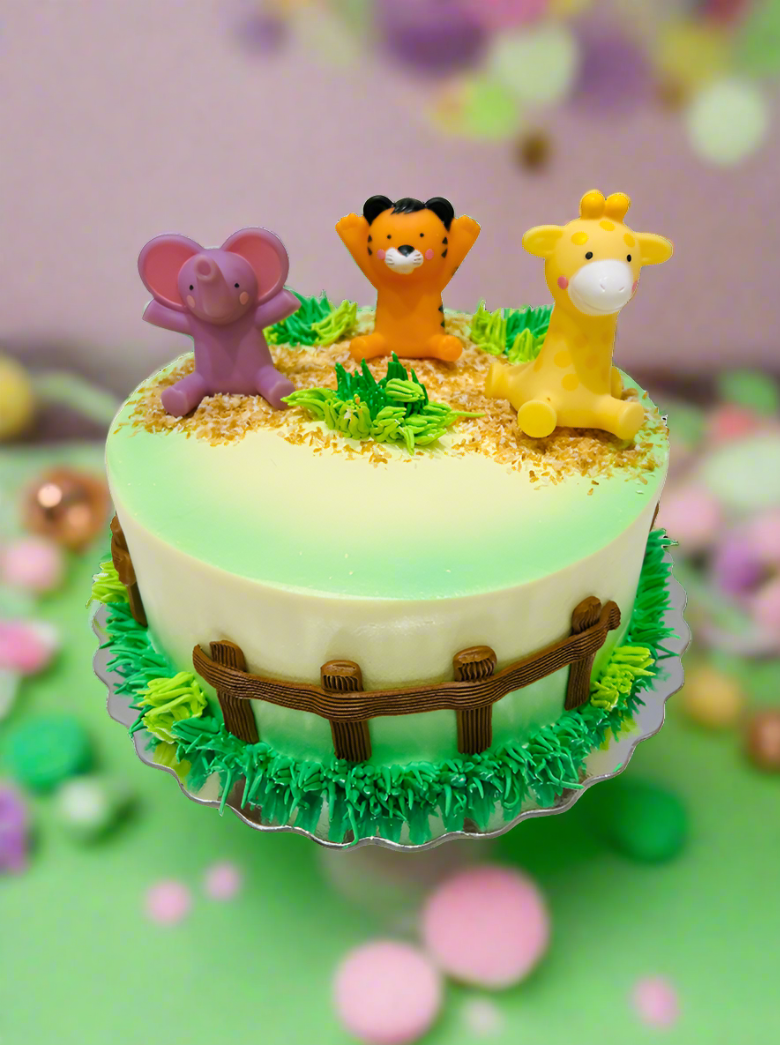 Baby Animals Jungle Cake