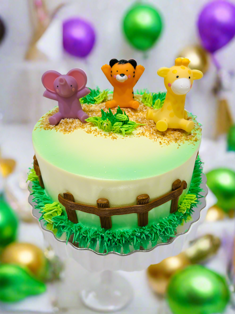 Baby Animals Jungle Cake