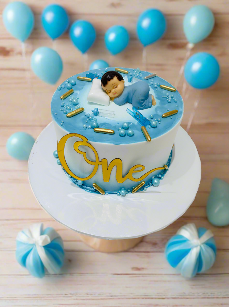 Baby Boy First Birthday Cake