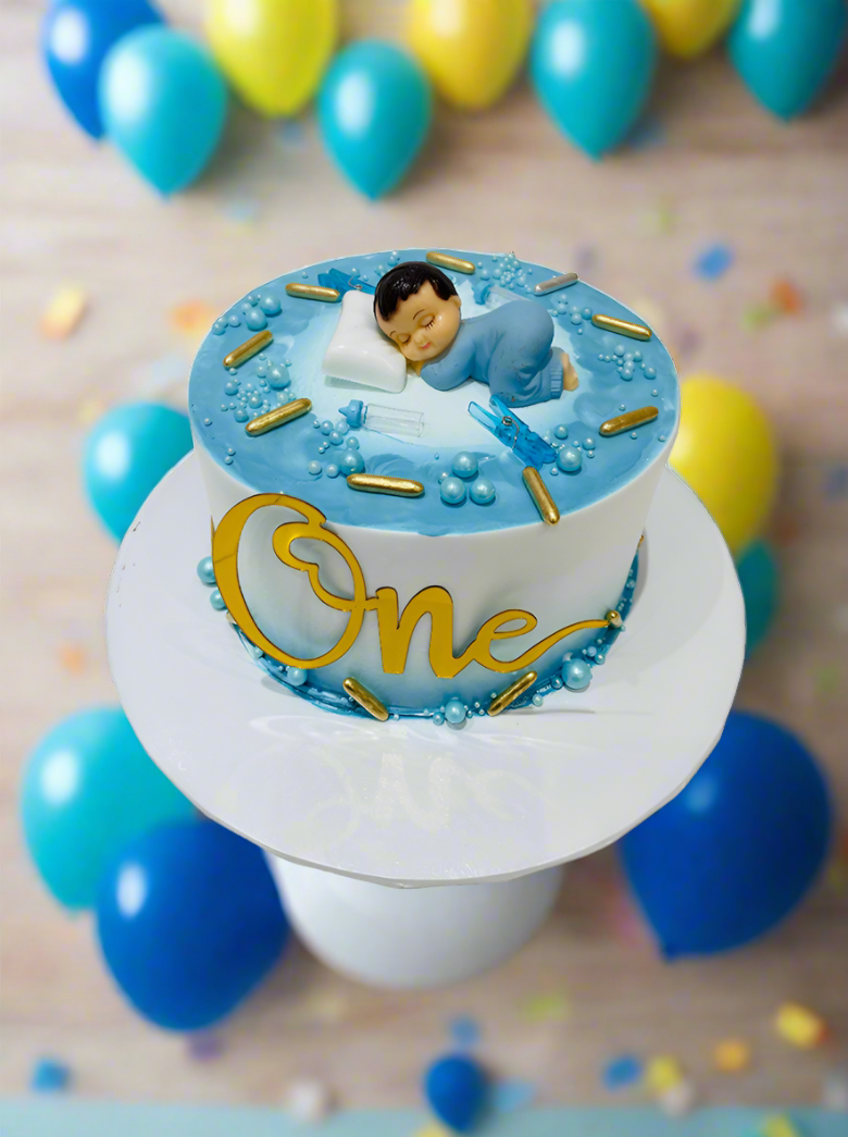 Baby Boy First Birthday Cake