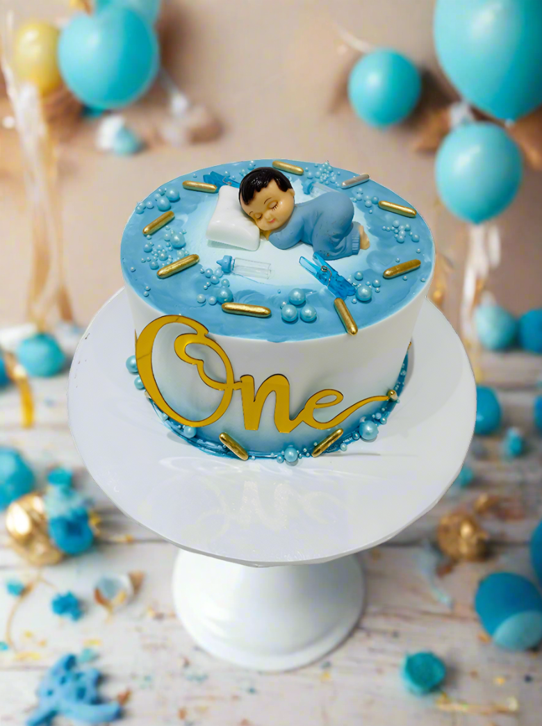 Baby Boy First Birthday Cake