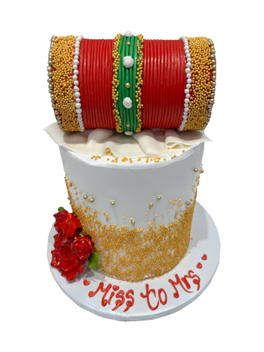 Bangle Ceremony Cream Cake