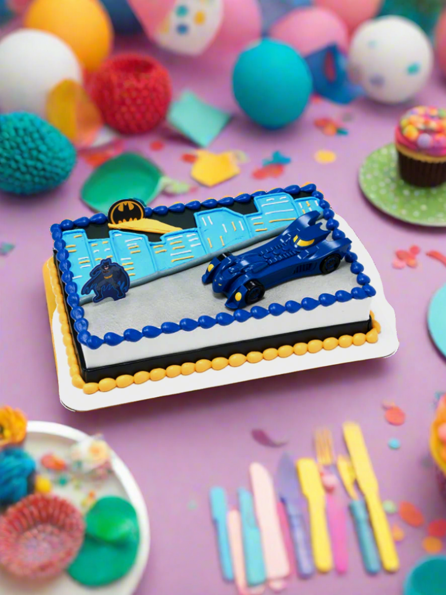 Batman Into Action Cream Cake