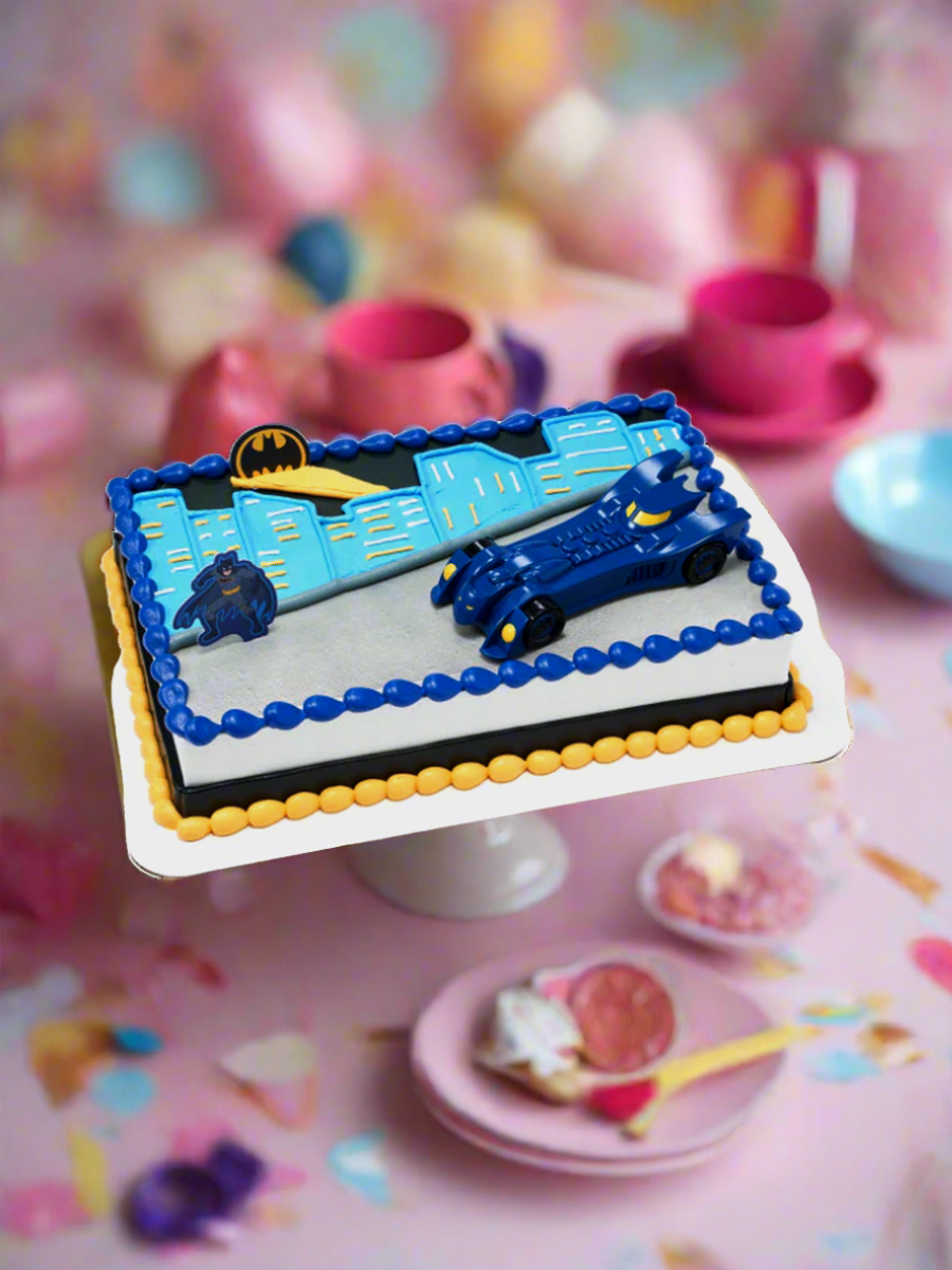 Batman Into Action Cream Cake