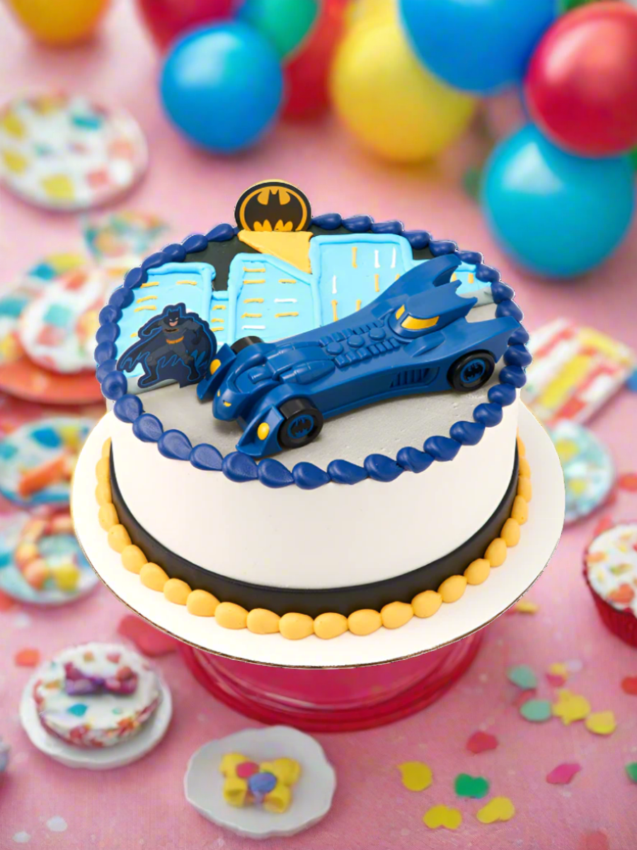 Batman Into Action Cream Cake