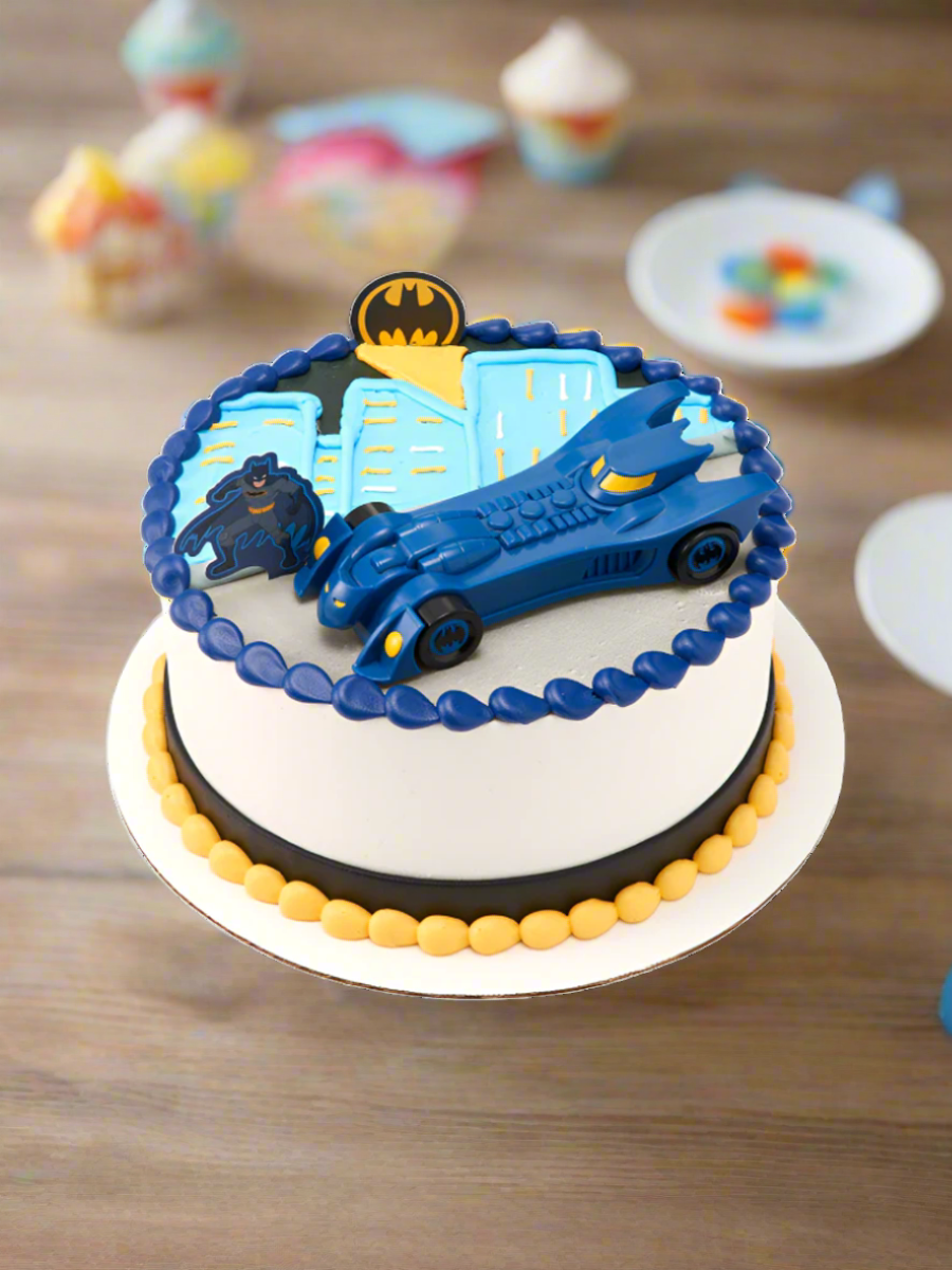 Batman Into Action Cream Cake