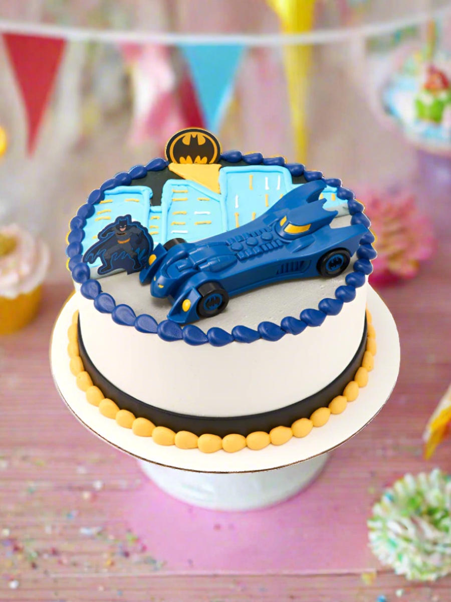 Batman Into Action Cream Cake