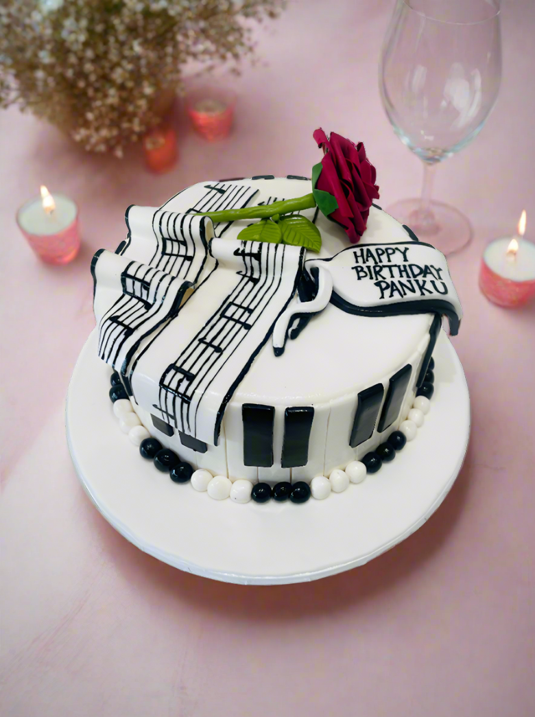 Beauty & The Beast Fondant Cake