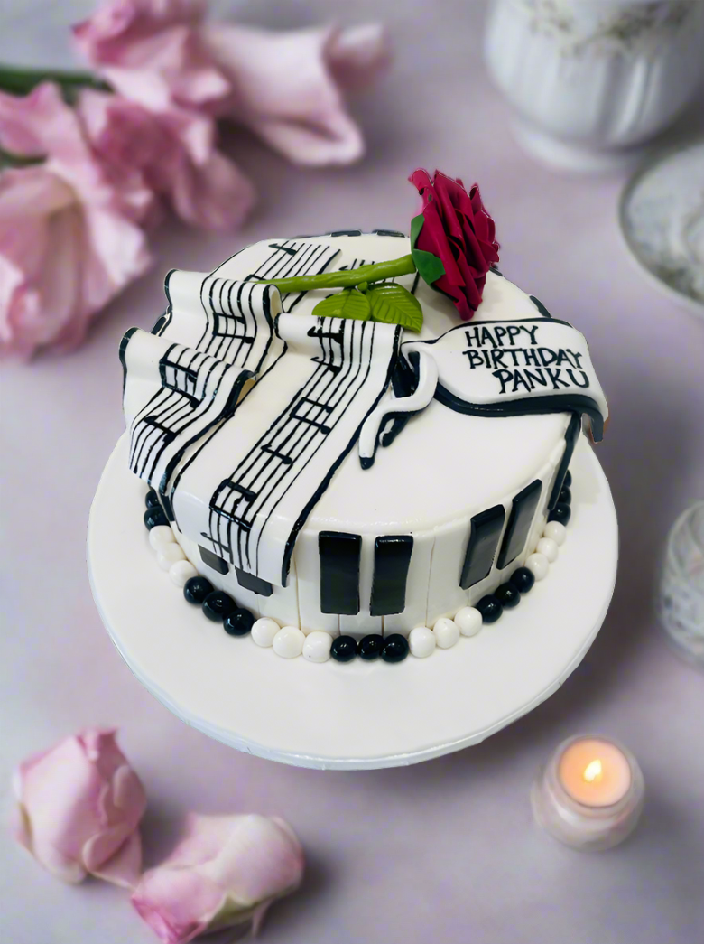 Beauty & The Beast Fondant Cake