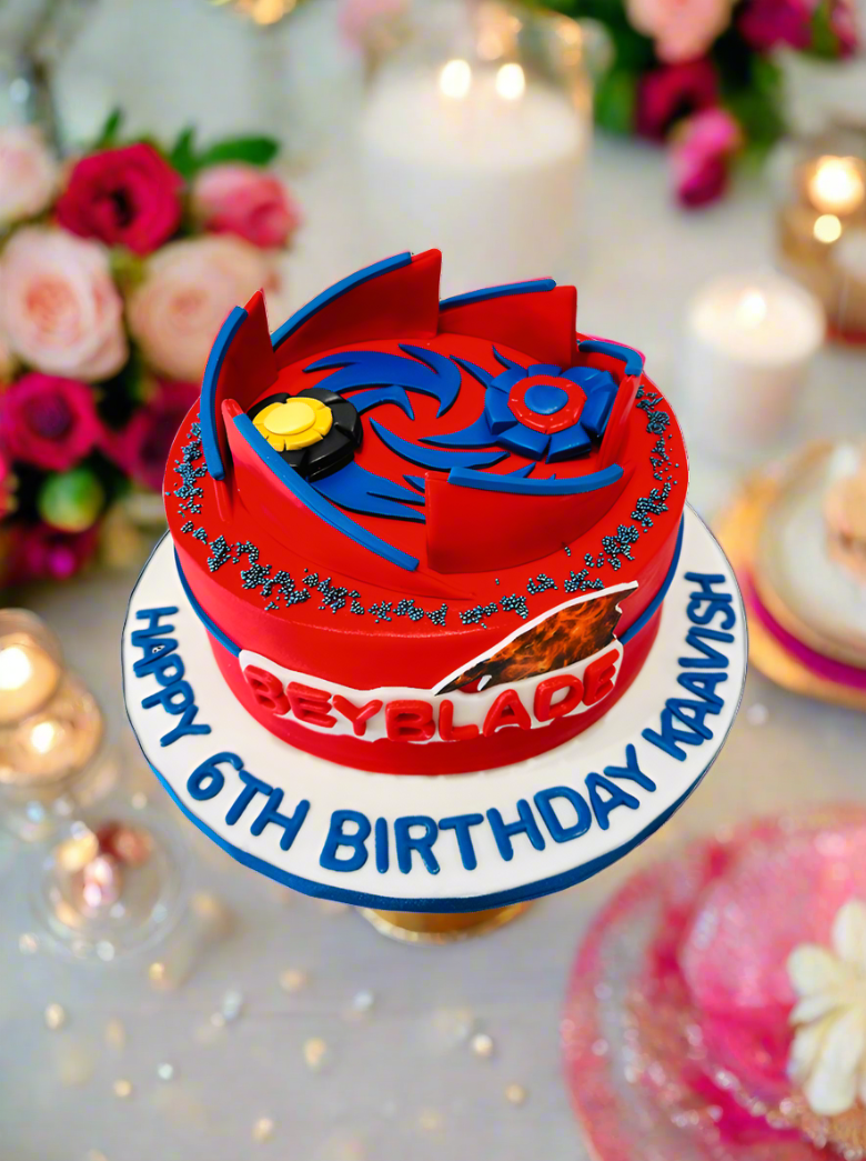 Beyblade Fondant Cake