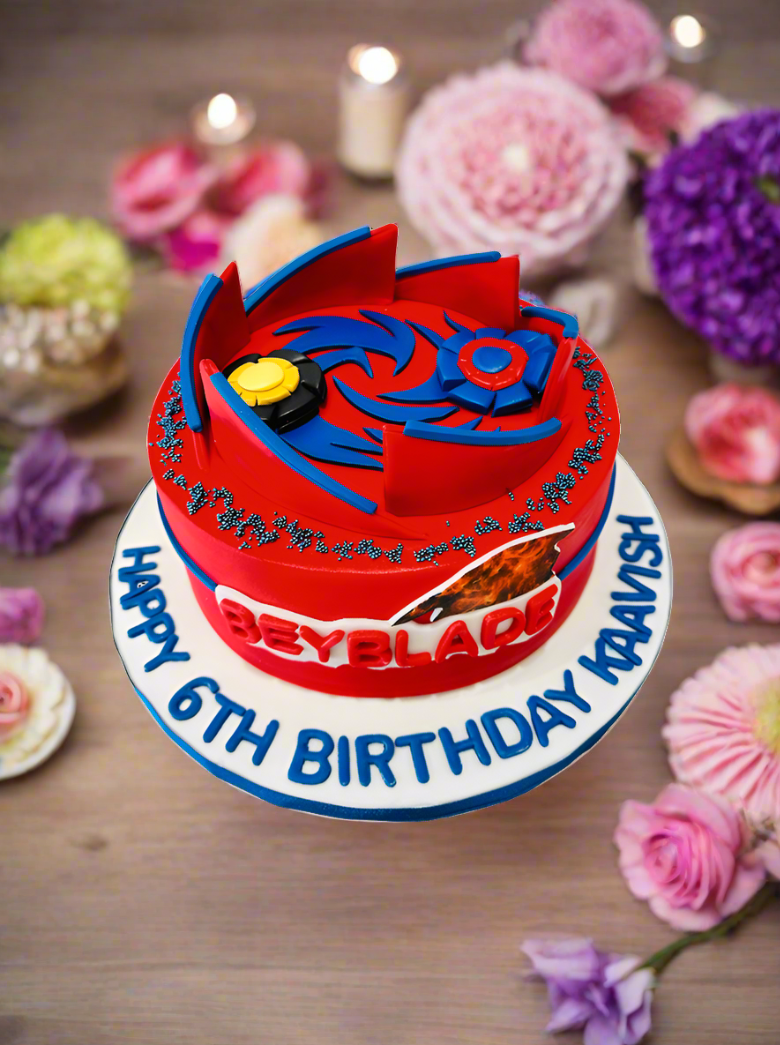 Beyblade Fondant Cake