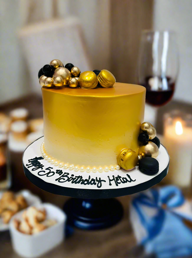 Black Golden Jubilee Cake