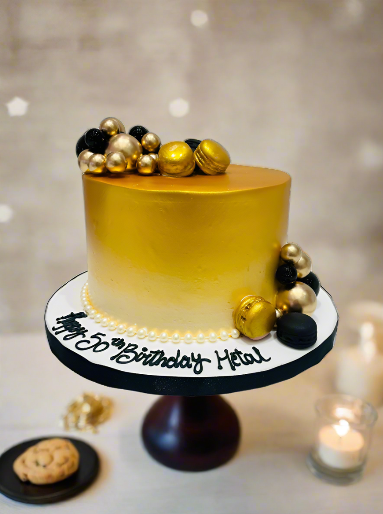 Black Golden Jubilee Cake