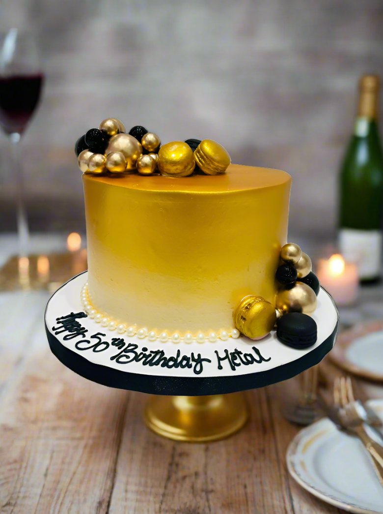 Black Golden Jubilee Cake