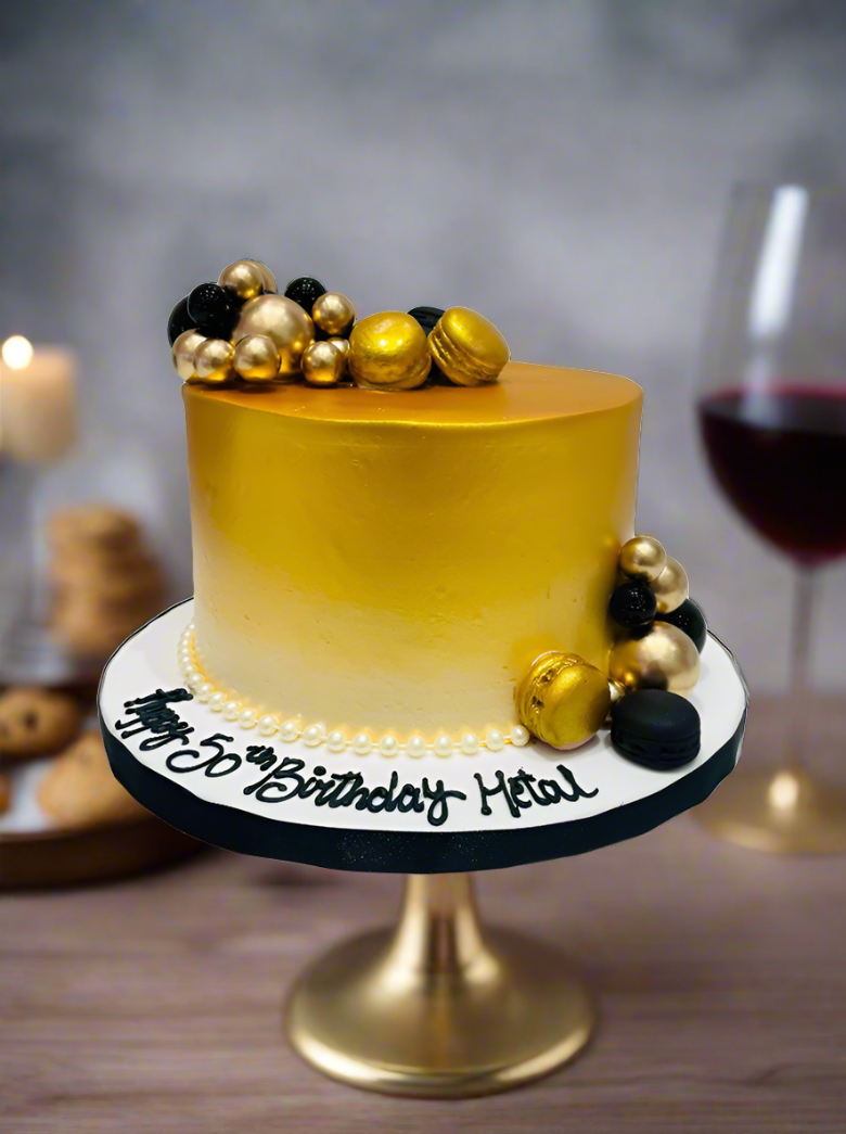 Black Golden Jubilee Cake