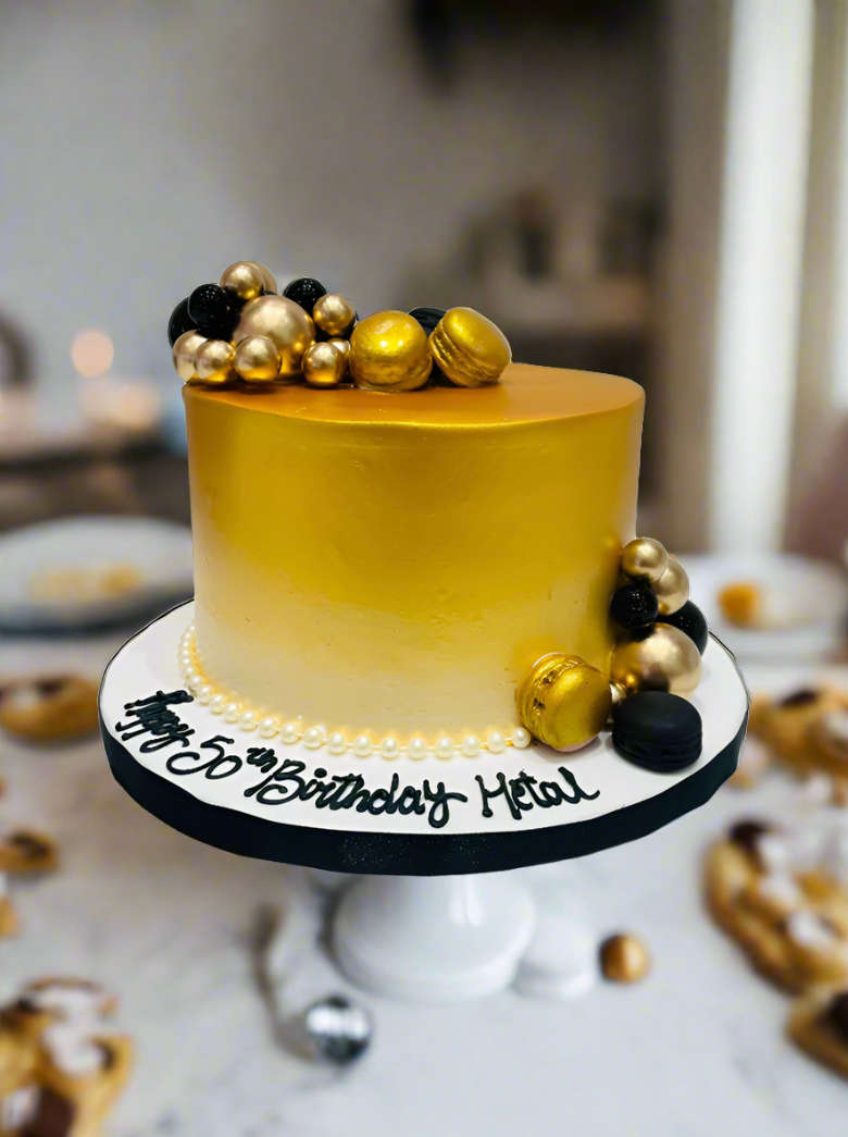 Black Golden Jubilee Cake