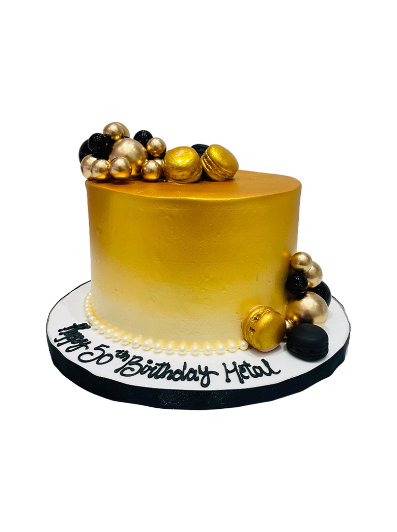 Black Golden Jubilee Cake