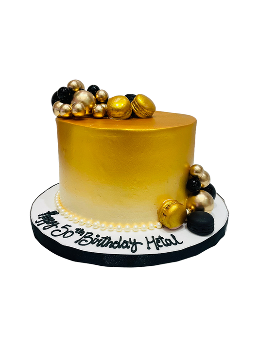 Black Golden Jubilee Cake