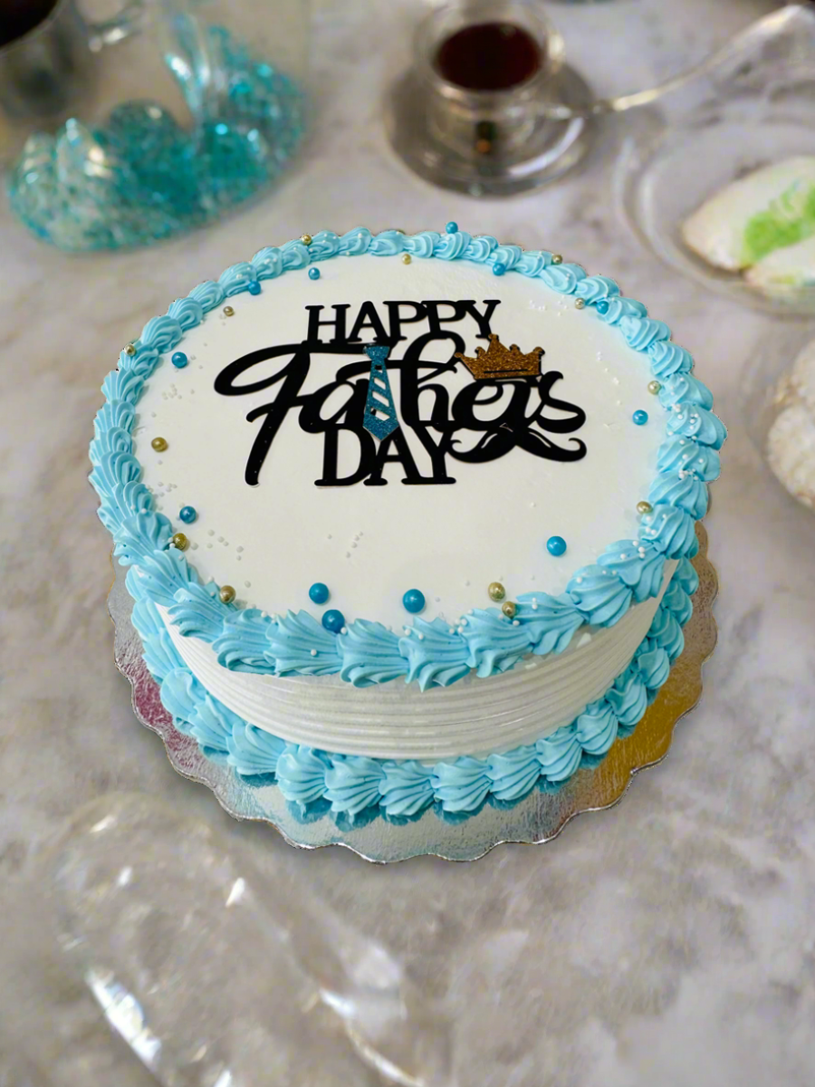 Blue Father's Day Cake