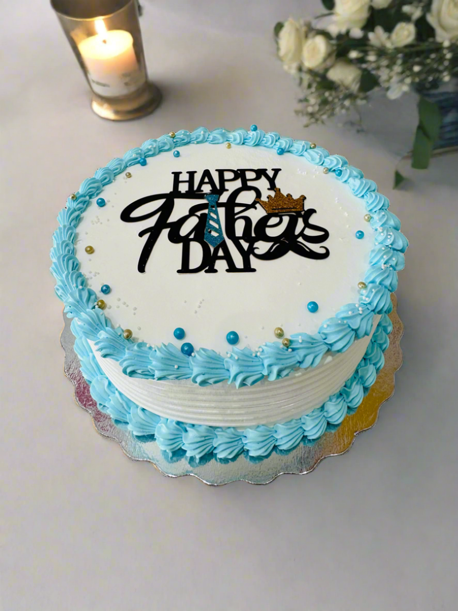 Blue Father's Day Cake