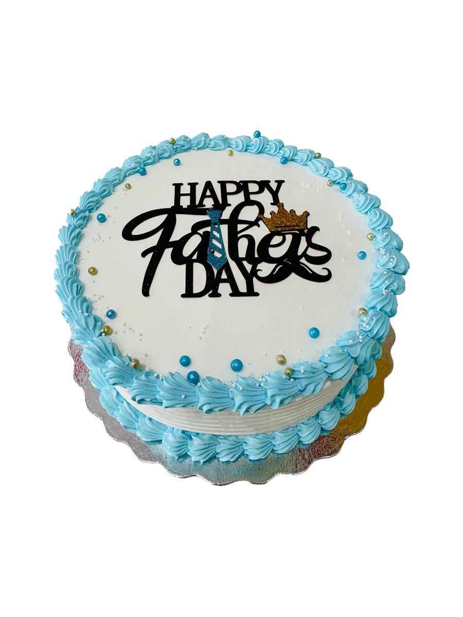 Blue Father's Day Cake