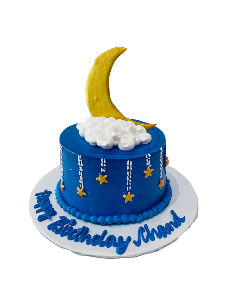 Blue Moon Birthday Cake