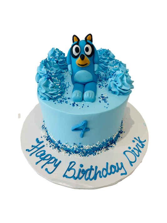 Bluey Cream Cake