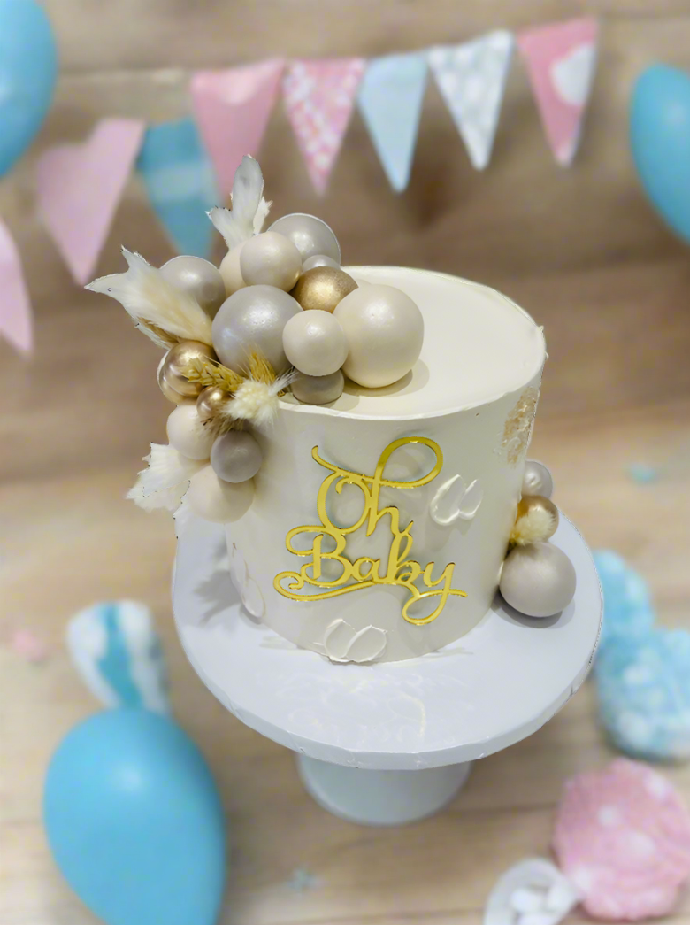 Boho Chic Baby Shower Cake