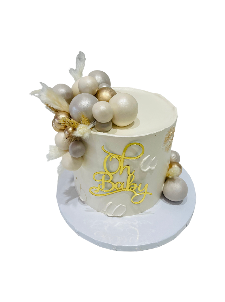 Boho Chic Baby Shower Cake