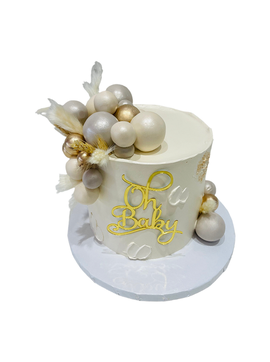 Boho Chic Baby Shower Cake
