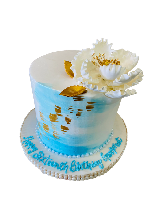 Breezy Blue Cream Cake