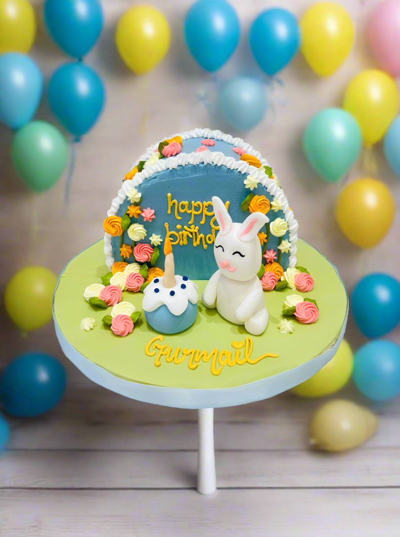 Bunny Arch Cream Cake