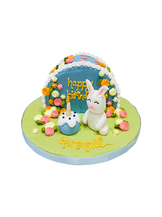 Bunny Arch Cream Cake