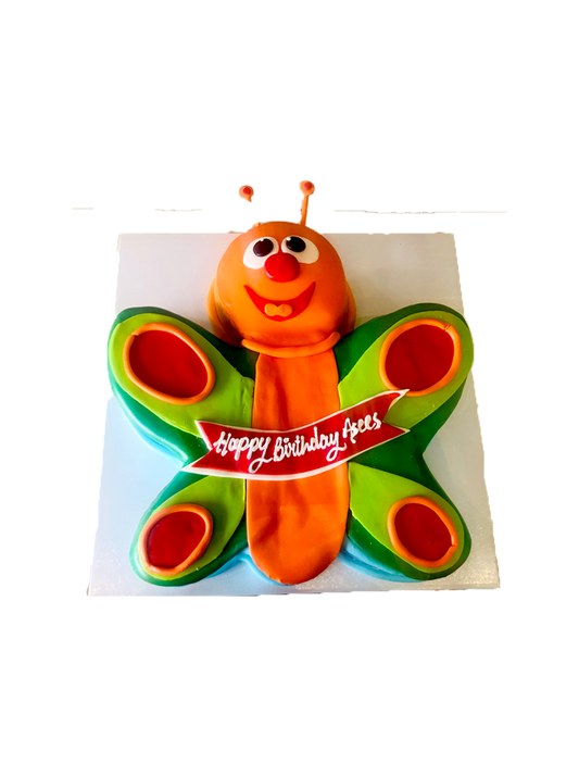 Butterfly Molded Fondant Cake