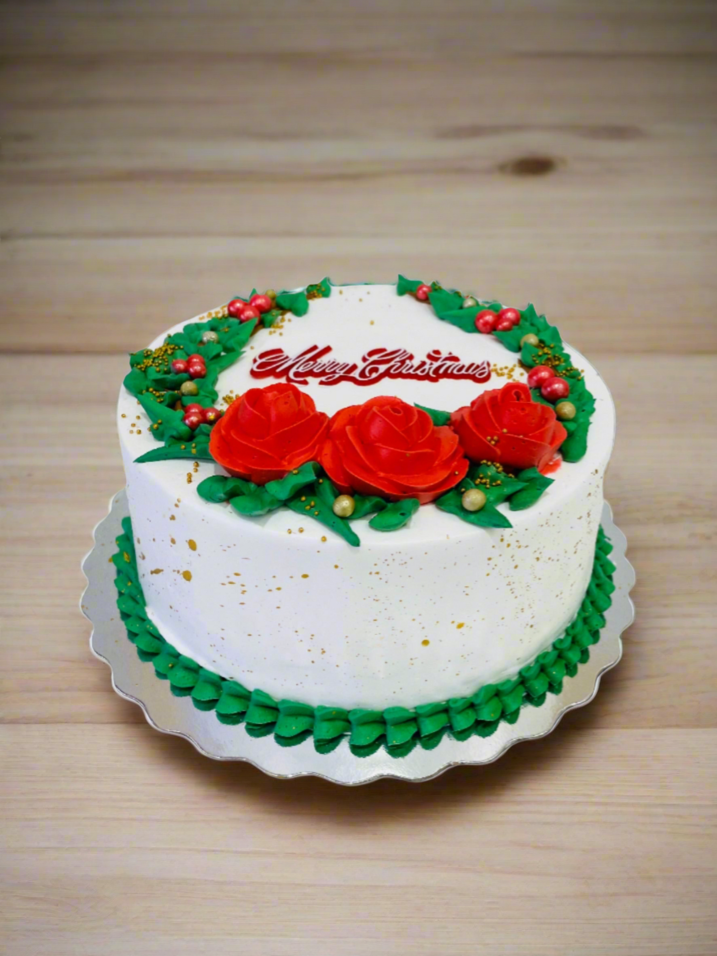 Christmas Flower Cake