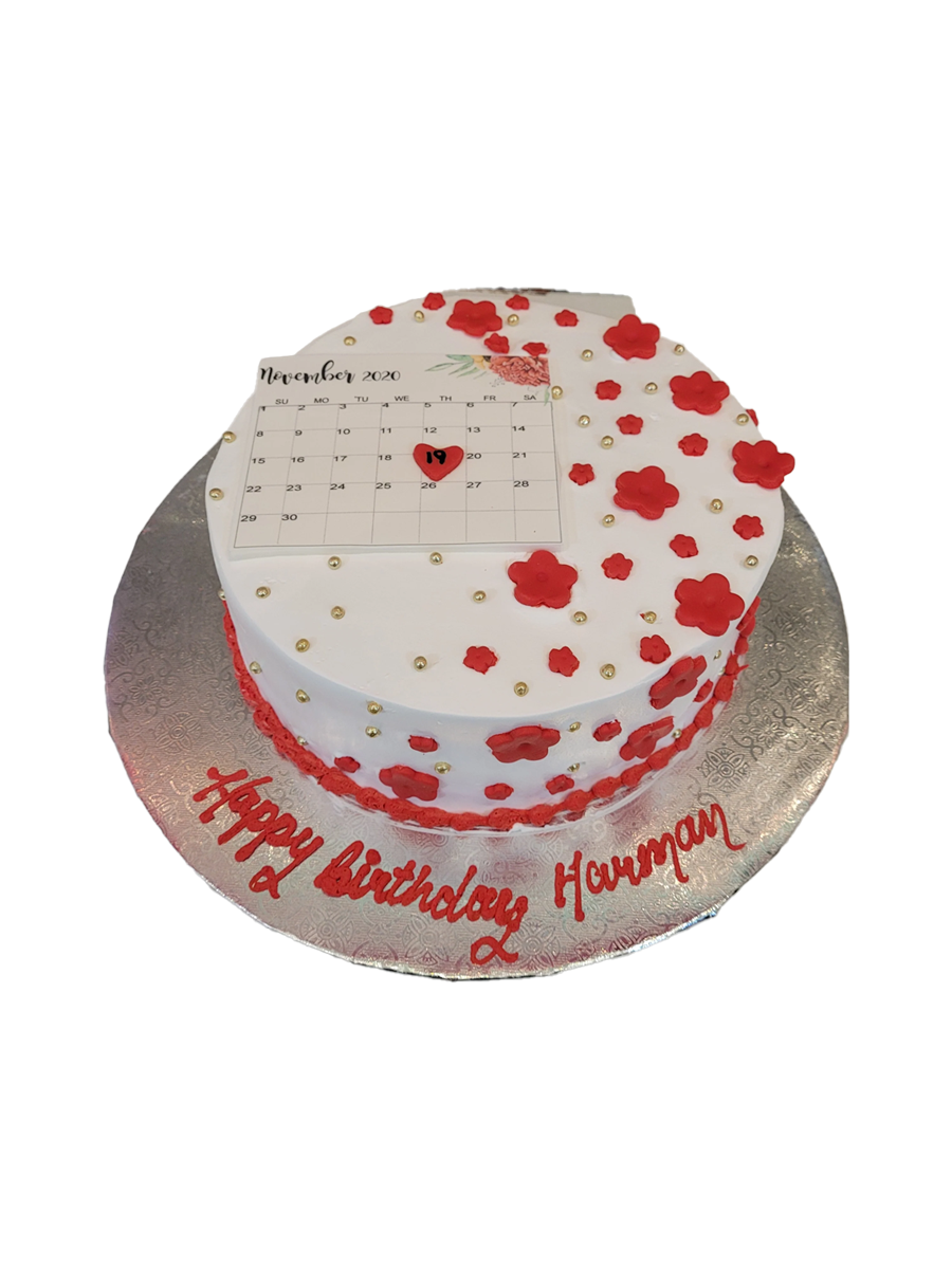 Calender Floral Cake