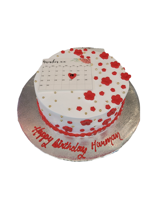 Calender Floral Cake