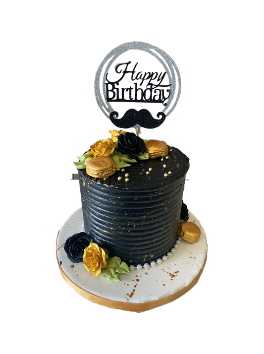 Carl Black & Gold Cream Cake