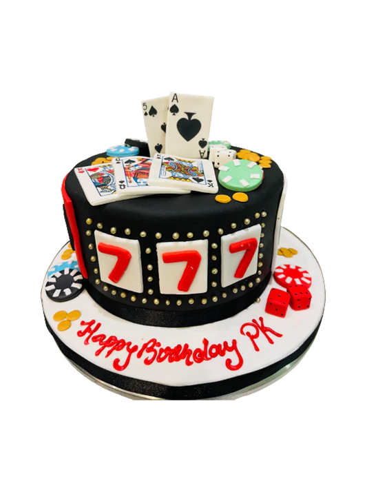 Casino Poker Fondant Cake