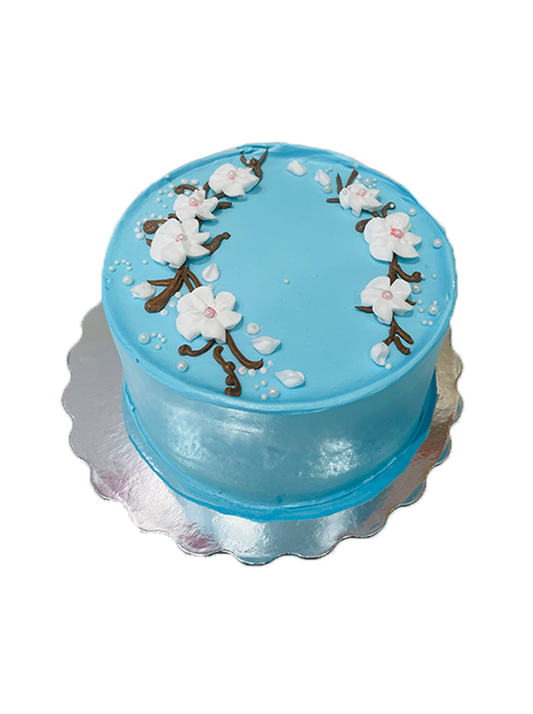 Cherry Blossom Cream Cake