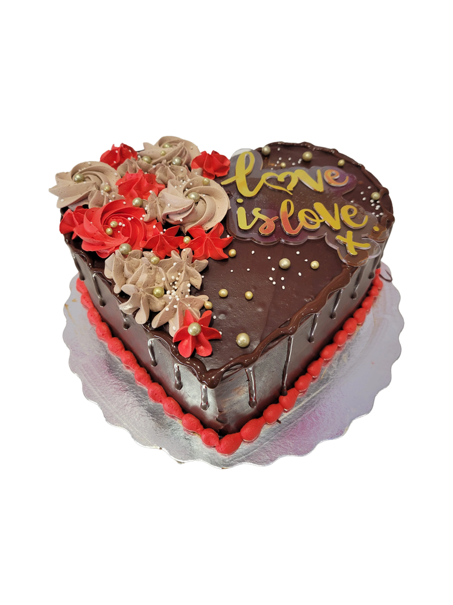 Choc Truffle Valentine Cake