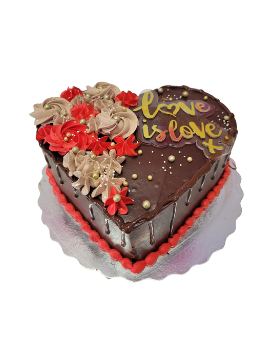 Choc Truffle Valentine Cake